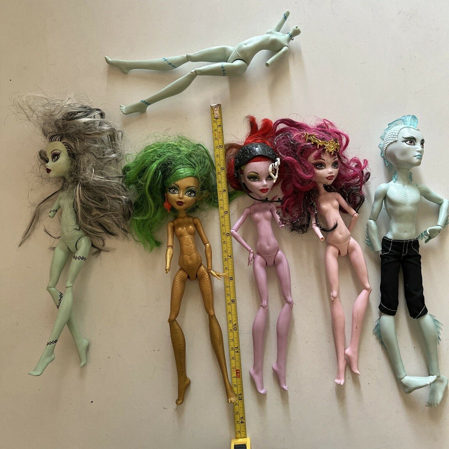 6x Monster High Dolls gillington webber, Gigi Grant, Operetta Dot *Parts Only*