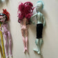 6x Monster High Dolls gillington webber, Gigi Grant, Operetta Dot *Parts Only*