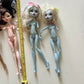 5x Monster High Dolls Bominable, Draculaura, Clawdeen Wolf, Catrine *Parts Only*