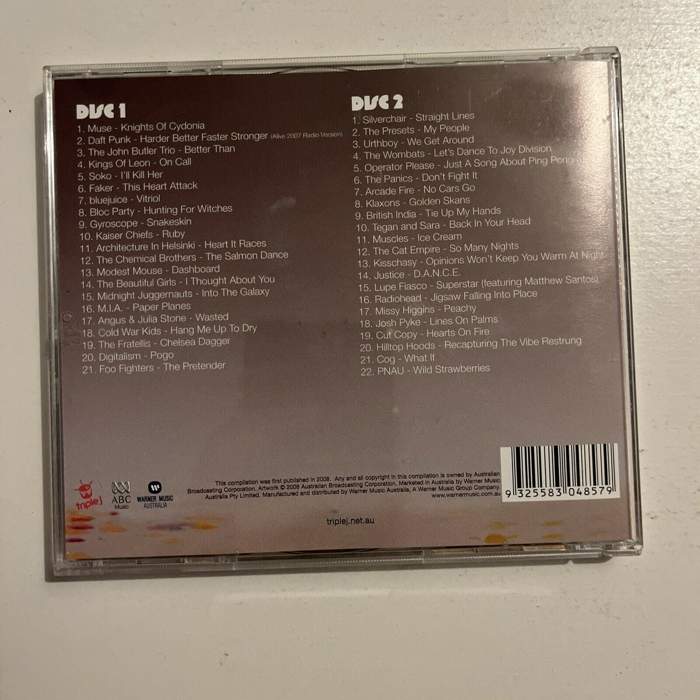 Triple J - Hottest 100 - Volume 15 (CD, 2008, 2-Disc)