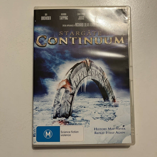 Stargate Continuum (DVD, 2008) Ben Browder, Michael Shanks Region 4