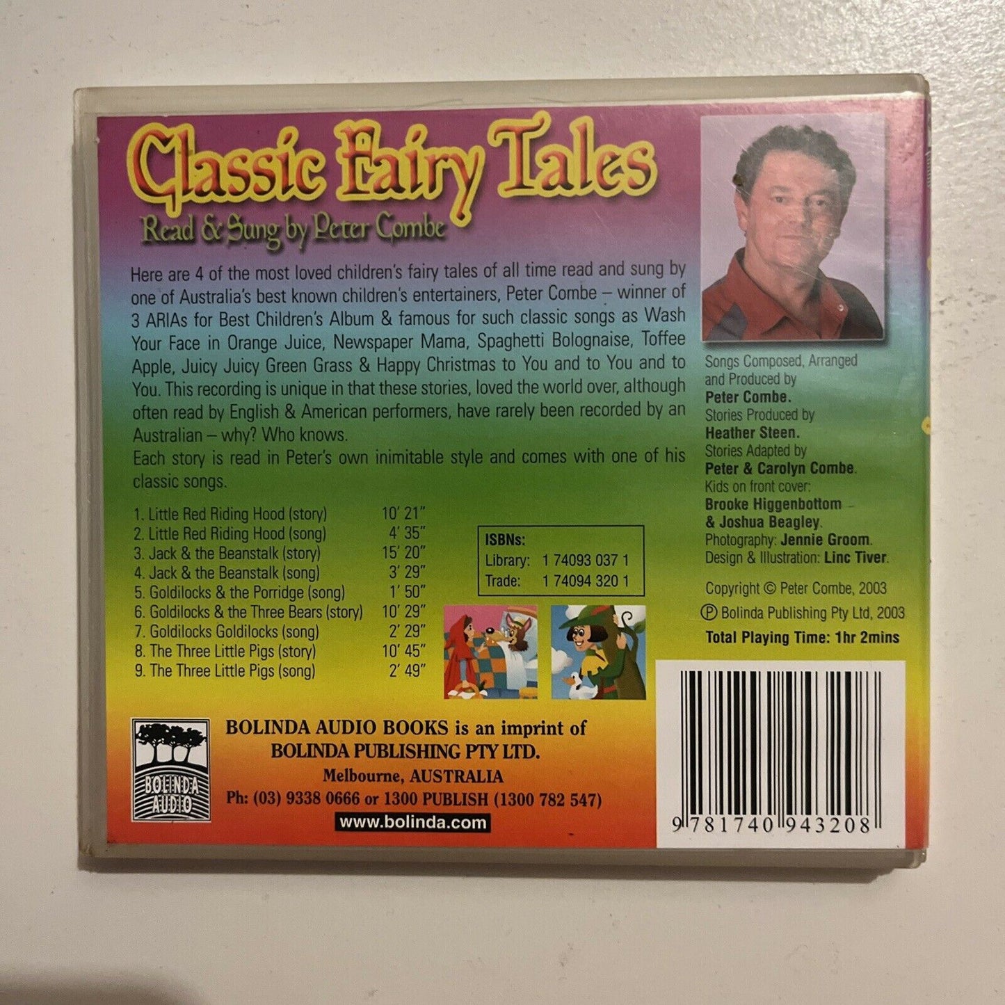 Peter Combe - Classic Fairy Tales - Read & Sung By Peter Combe (CD, 2003)