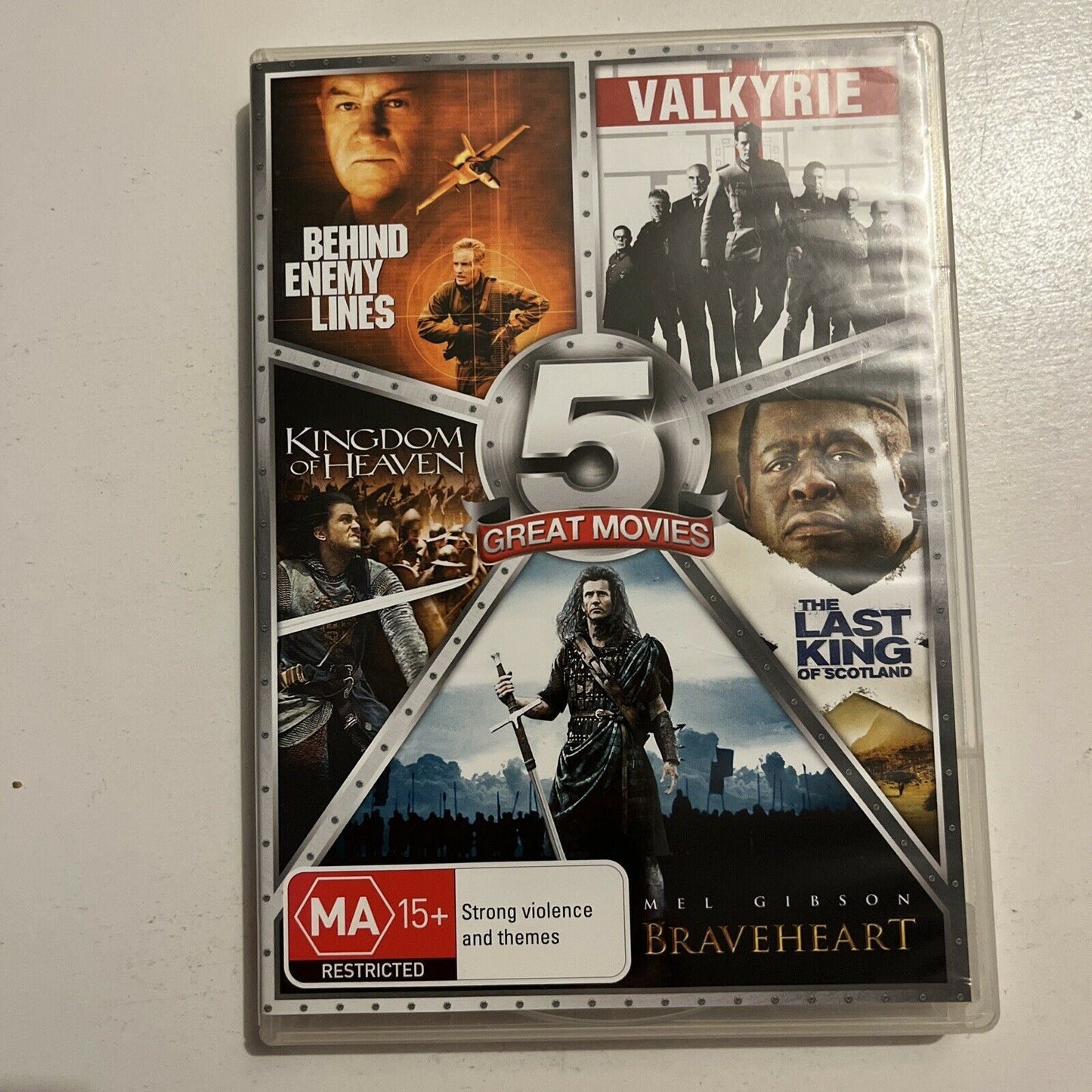 Behind Enemy Lines, Valkyrie, Kingdom of Heaven, Braveheart, Last King DVD