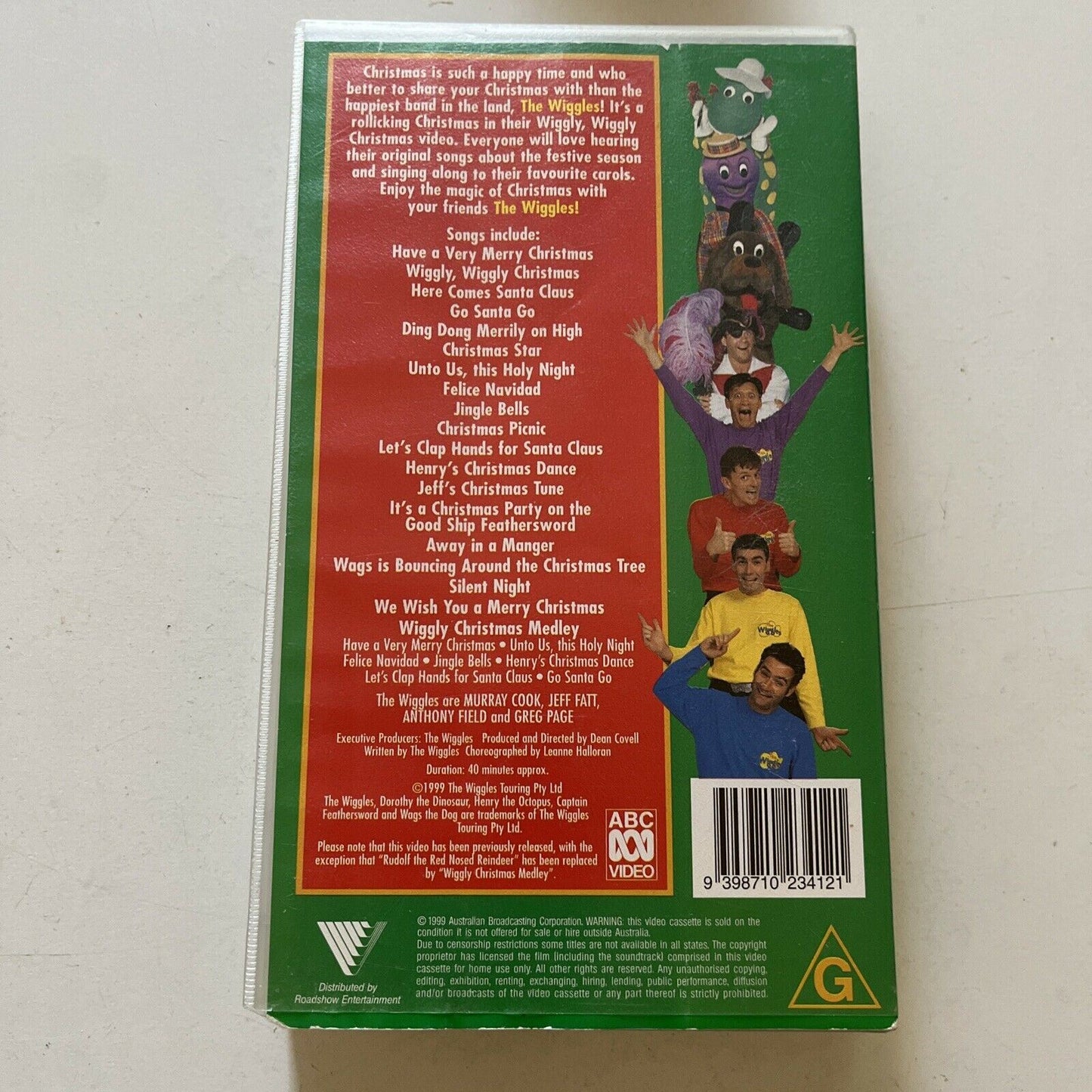 The Wiggles - Wiggly, Wiggly Christmas (VHS, 1999) PAL