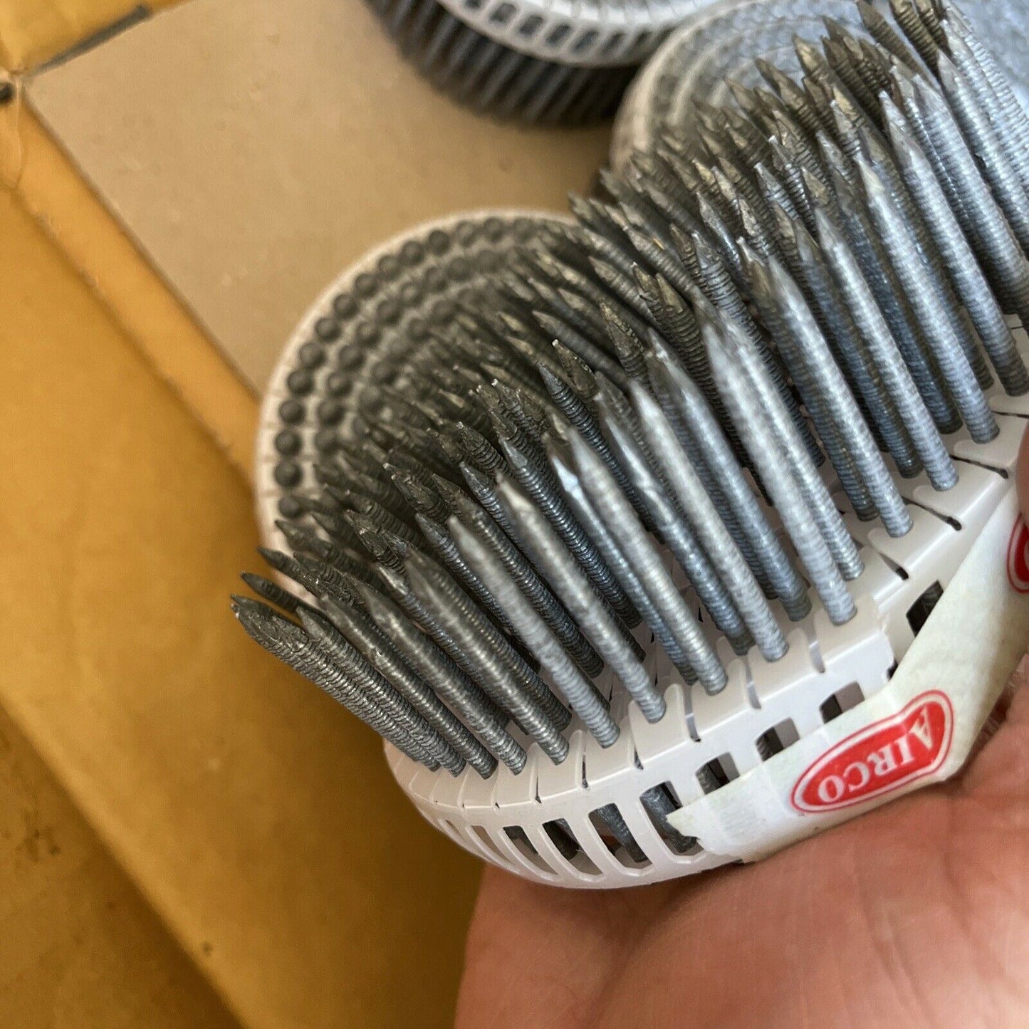 Airco YF52256 Decking Coil Nails 15° Ring Shank 52mm 1,800 For Pneumatic Nailers