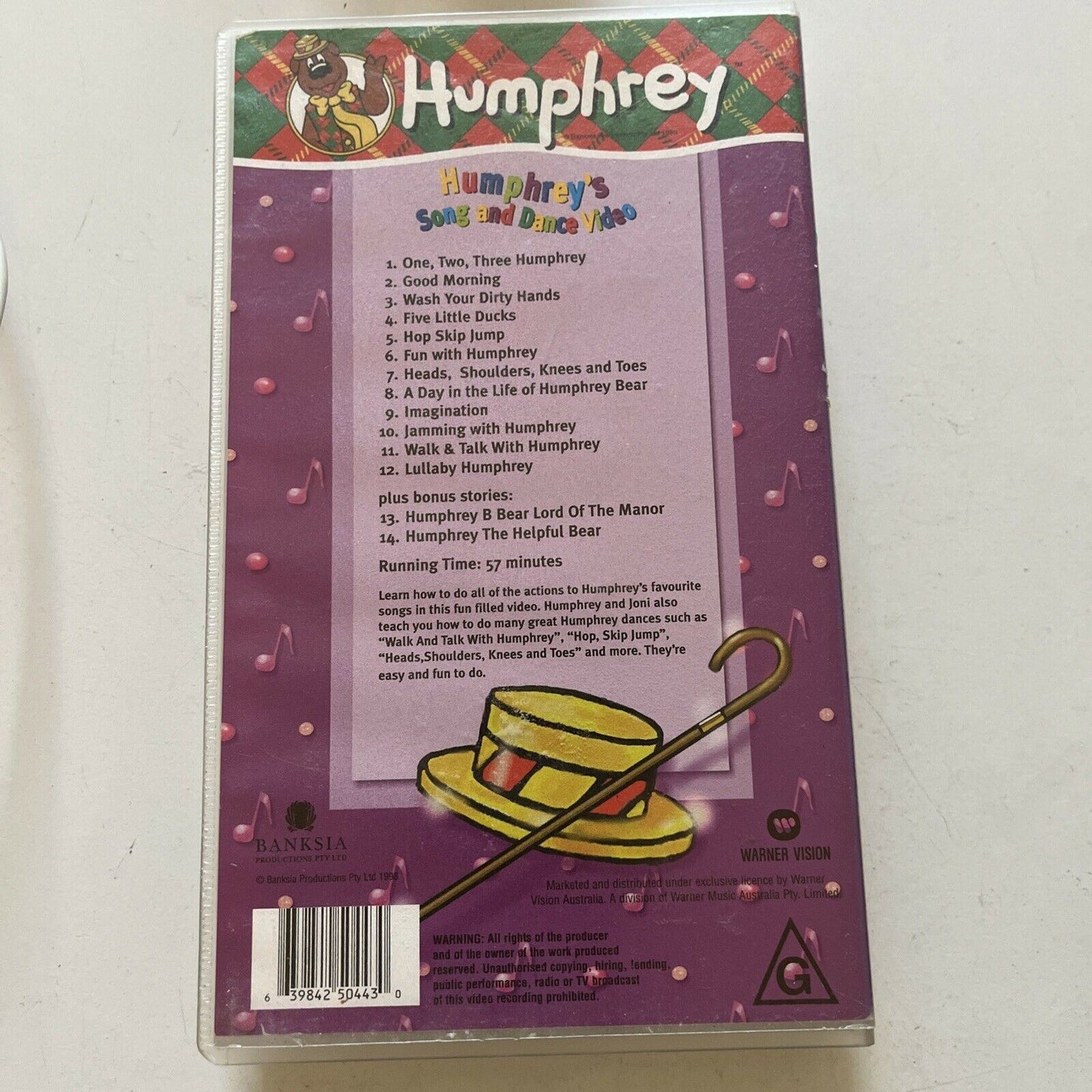 Humphrey B Bear - Humphrey's Song And Dance Video (VHS, 1998) PAL