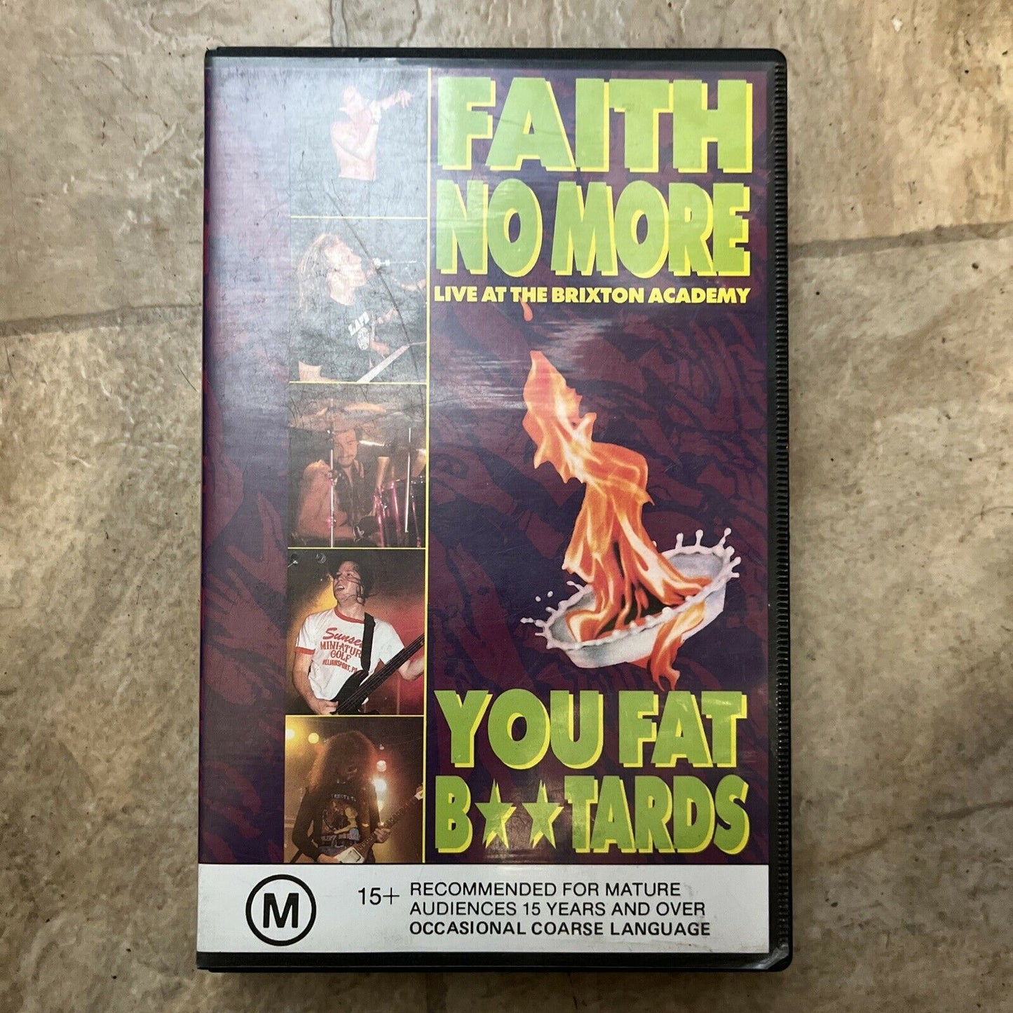 Faith No More - Live At The Brixton Academy - You Fat B**Tards (VHS, 1990) PAL