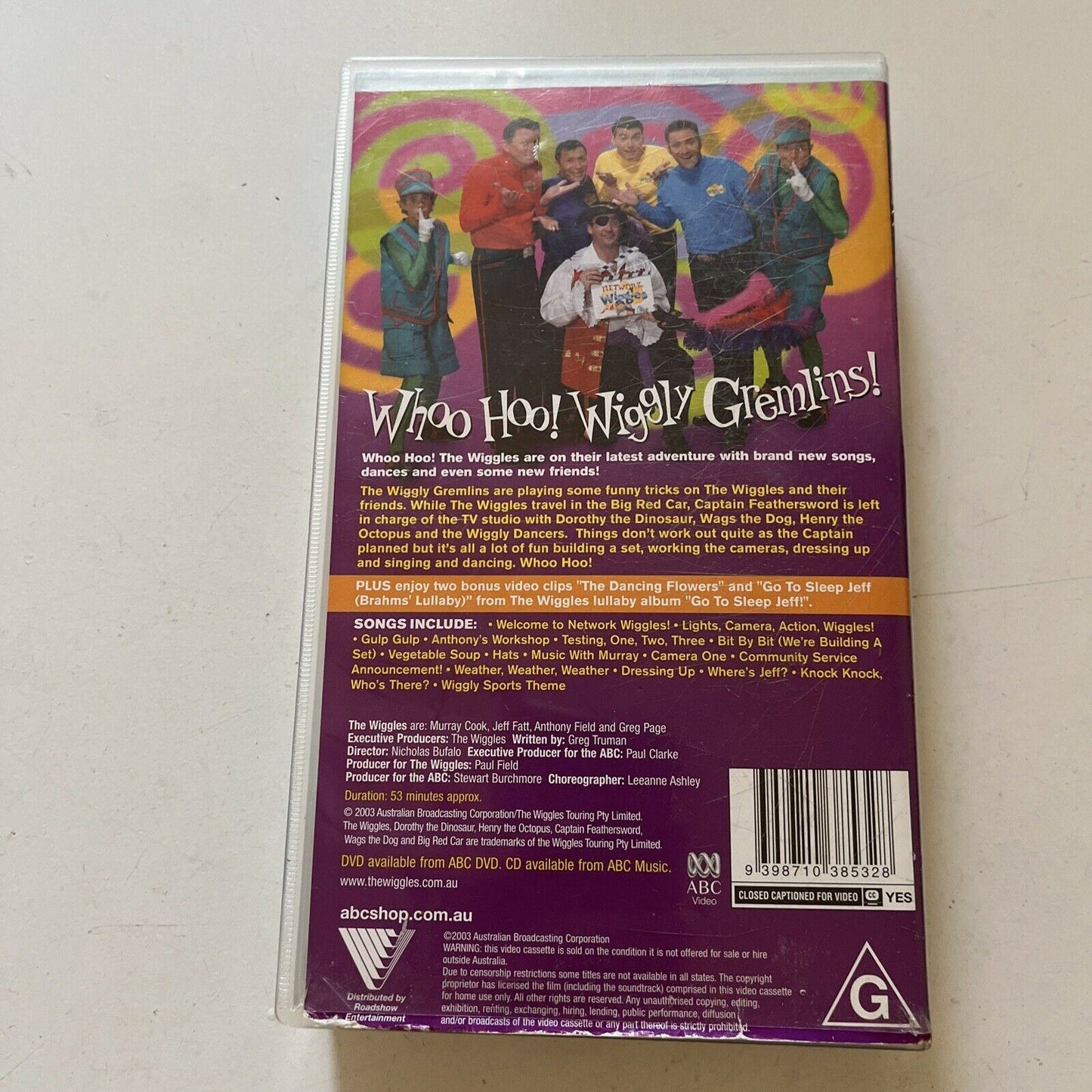 The Wiggles - Whoo Hoo! Wiggly Gremlins (VHS, 2003) Rare ABC Kids PAL