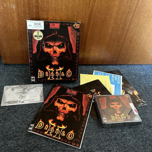 DIABLO 2 - Blizzard PC Box & Manual Game PC & Mac (CDROM, 2000)