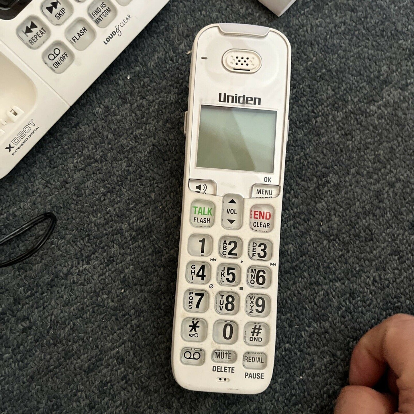 Uniden XDECT SSE45W TTS Cordless Handset Phone w/ Answering Machine