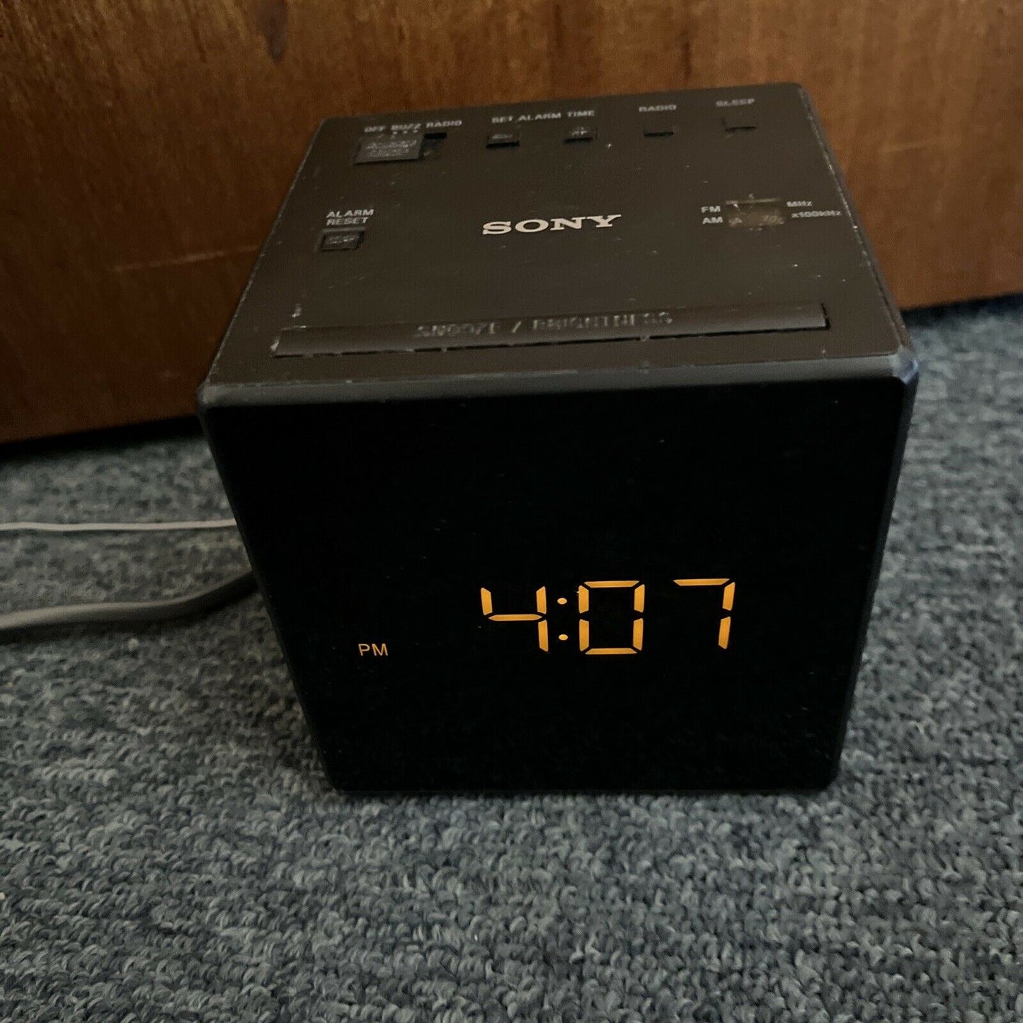 Sony ICF-C1 Alarm Clock AM/FM Radio Black