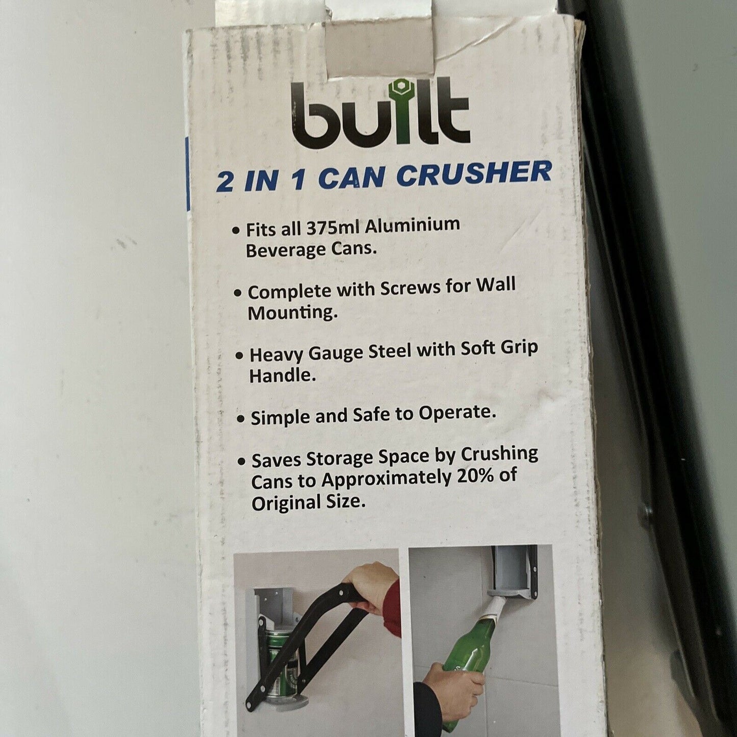 Can Crusher Heavy Duty Wall Mounted w/ Bottle Opener *Never Used*
