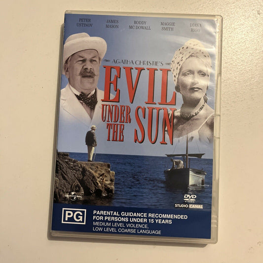 Agatha Christie's: Evil Under The Sun (DVD, 1982) Peter Ustinov. Region 4