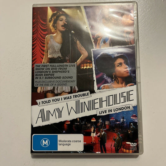 Amy Winehouse - Told You I was Trouble in London (DVD, 2007) All Regions