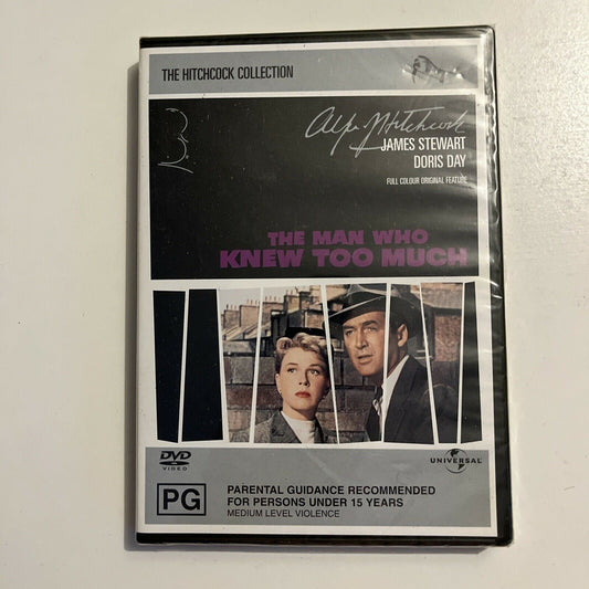 *New Sealed* The Man Who Knew Too Much (DVD, 1955) James Stewart. Region 4