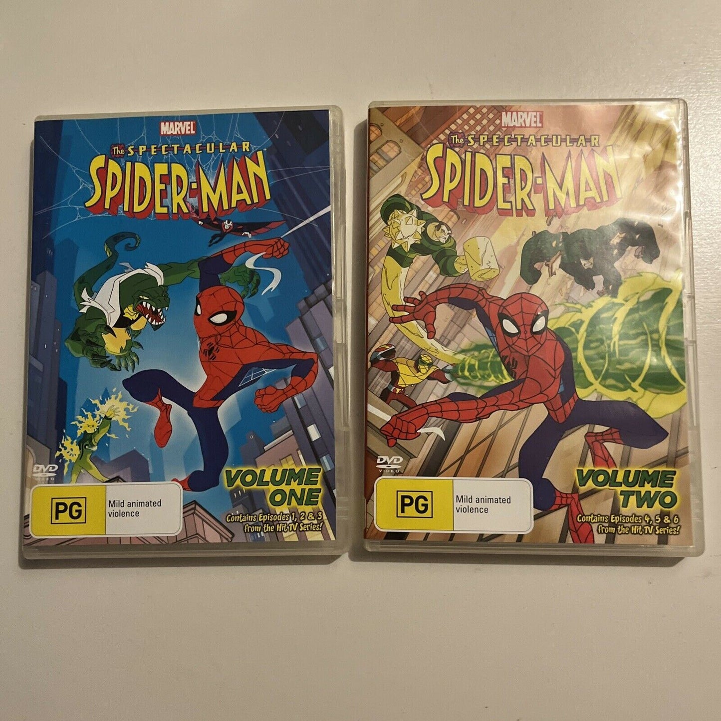 The Spectacular Spider-man : Vol 1 & 2 (DVD, 2008, 2-Disc) Region 4