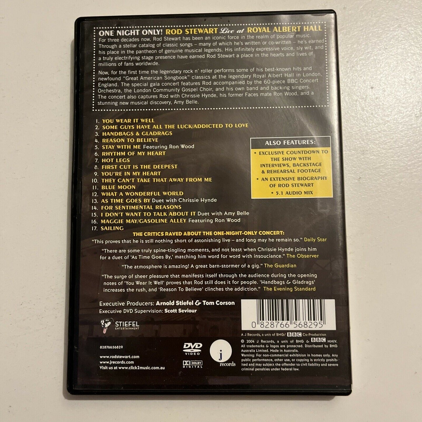 Rod Stewart - Live at the Royal Albert Hall (DVD, 2004) All Regions