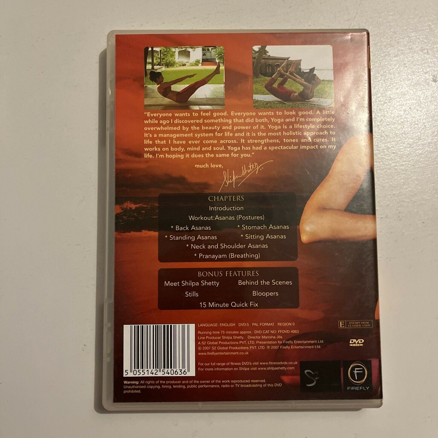 Shilpa's Yoga - Introduction To Dynamic Free Flow Yoga (DVD, 2007) All Regions
