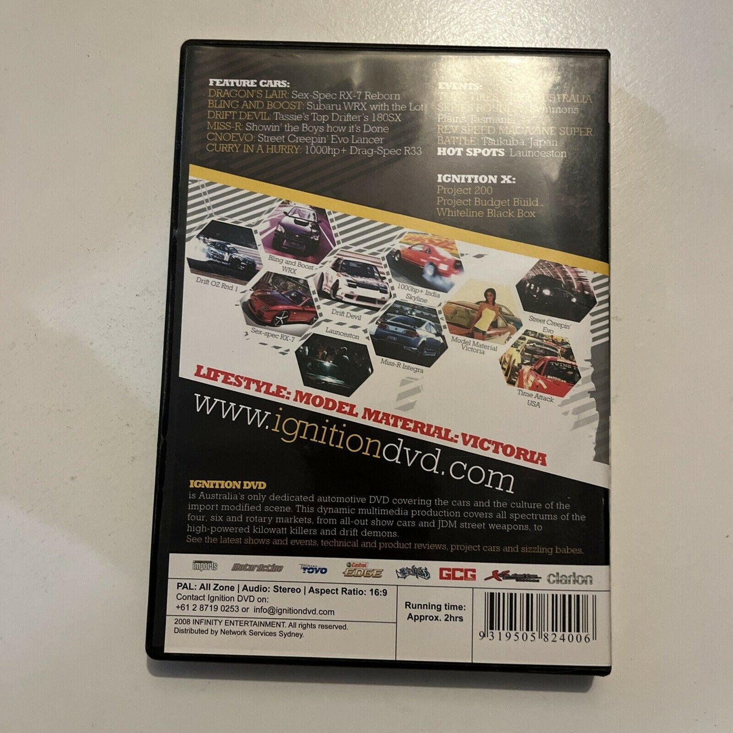 Ignition DVD Dragon's Lair Cars Modified Hot4s Fast Fours Autosalon All Regions