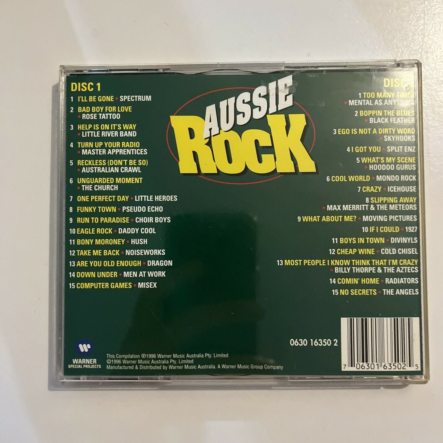 Aussie Rock - 15 Greatest Aussie Songs (CD, 1996)