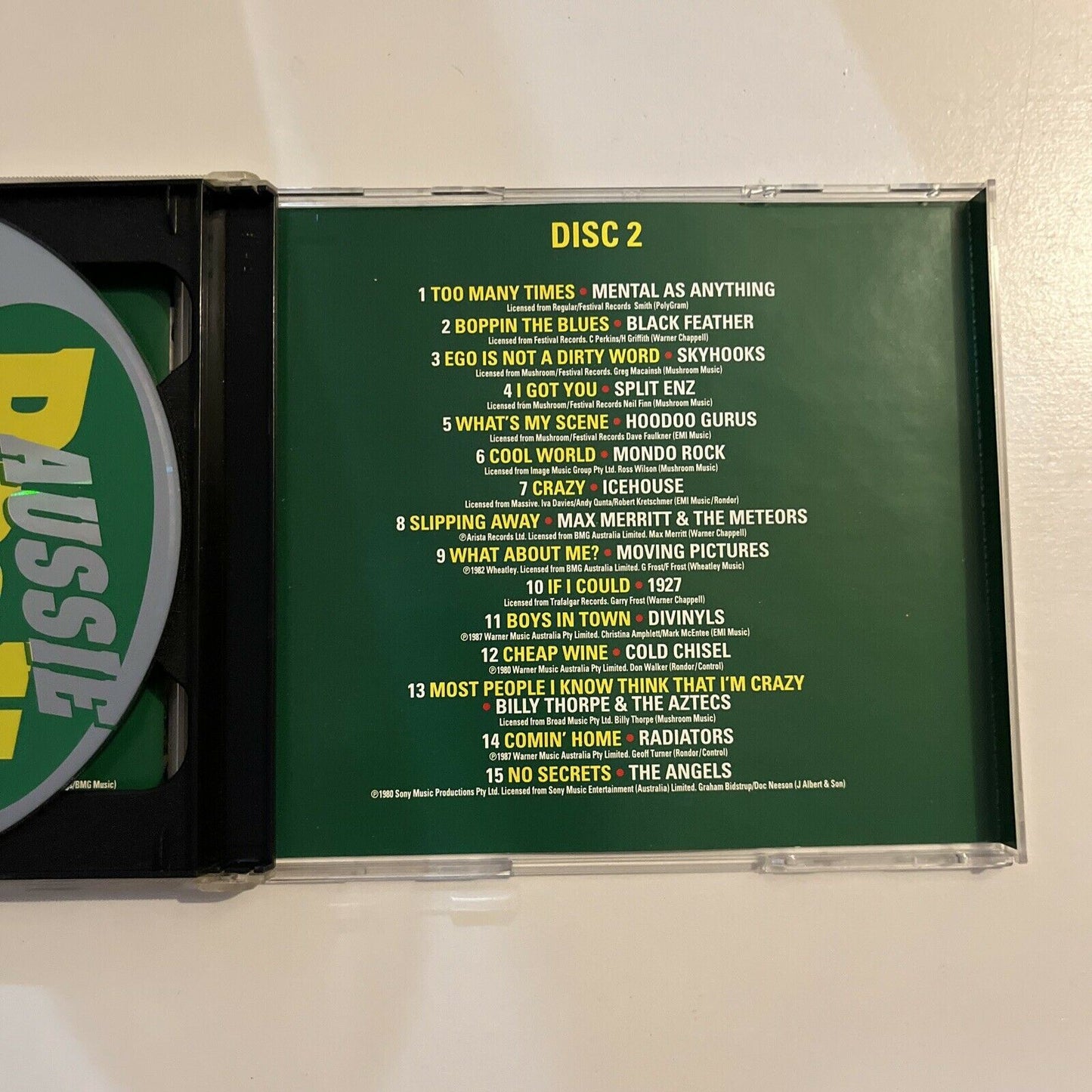 Aussie Rock - 15 Greatest Aussie Songs (CD, 1996)