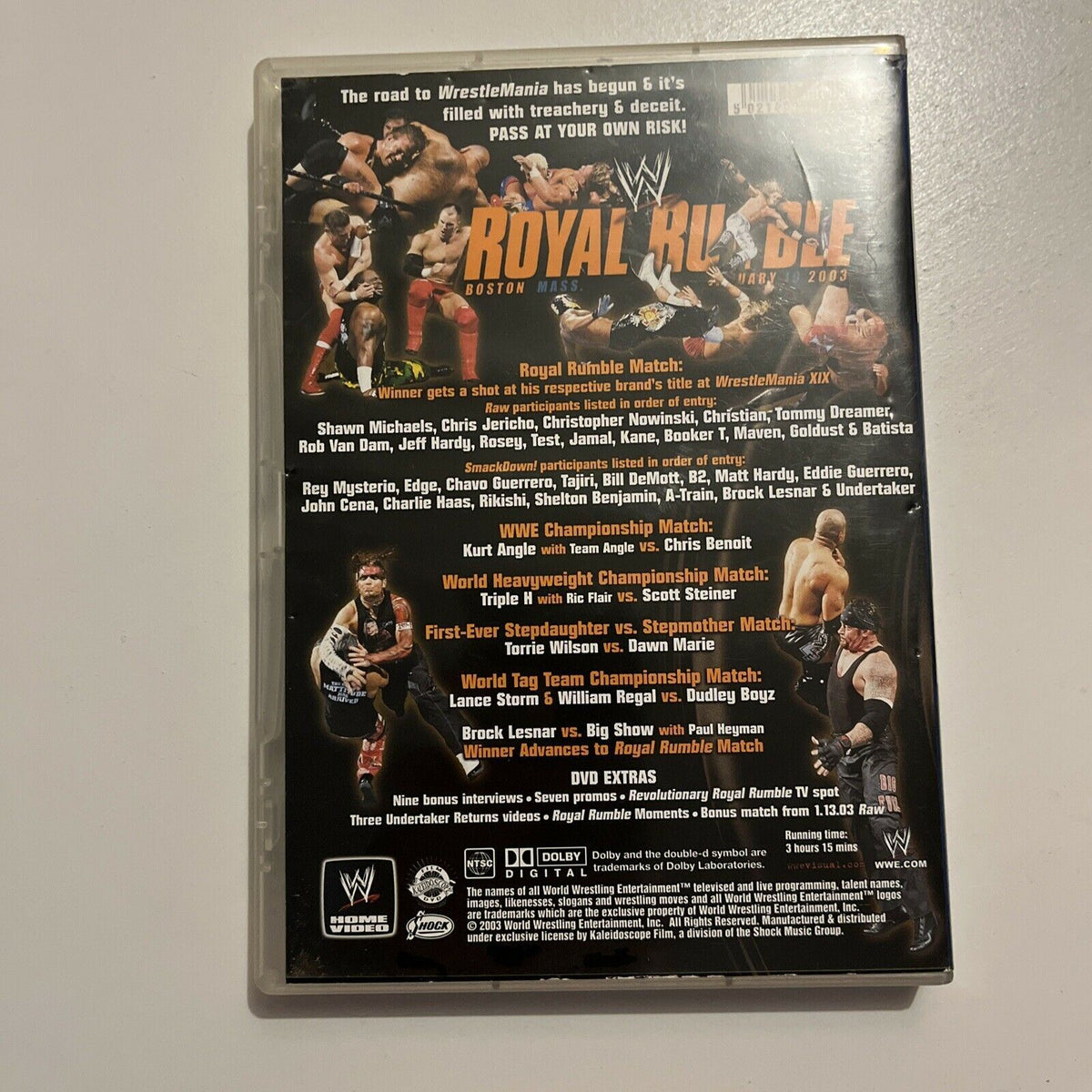 Royal Rumble 2003 WWE Royal Rumble 2003 (DVD, 2003) Scott Steiner, Triple H Region 4 ...