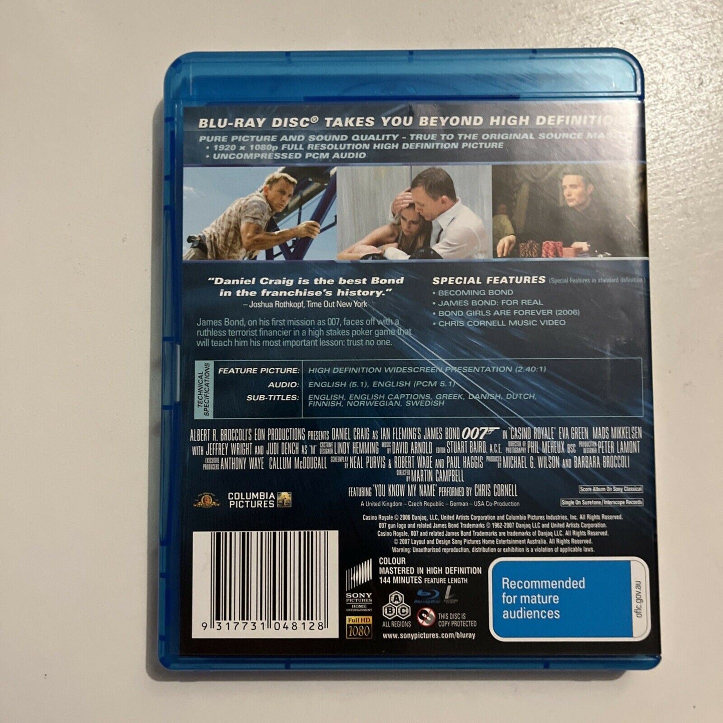 James Bond: Casino Royale / Quantum Of Solace (Blu-ray, 2008, 2-Disc) Region B