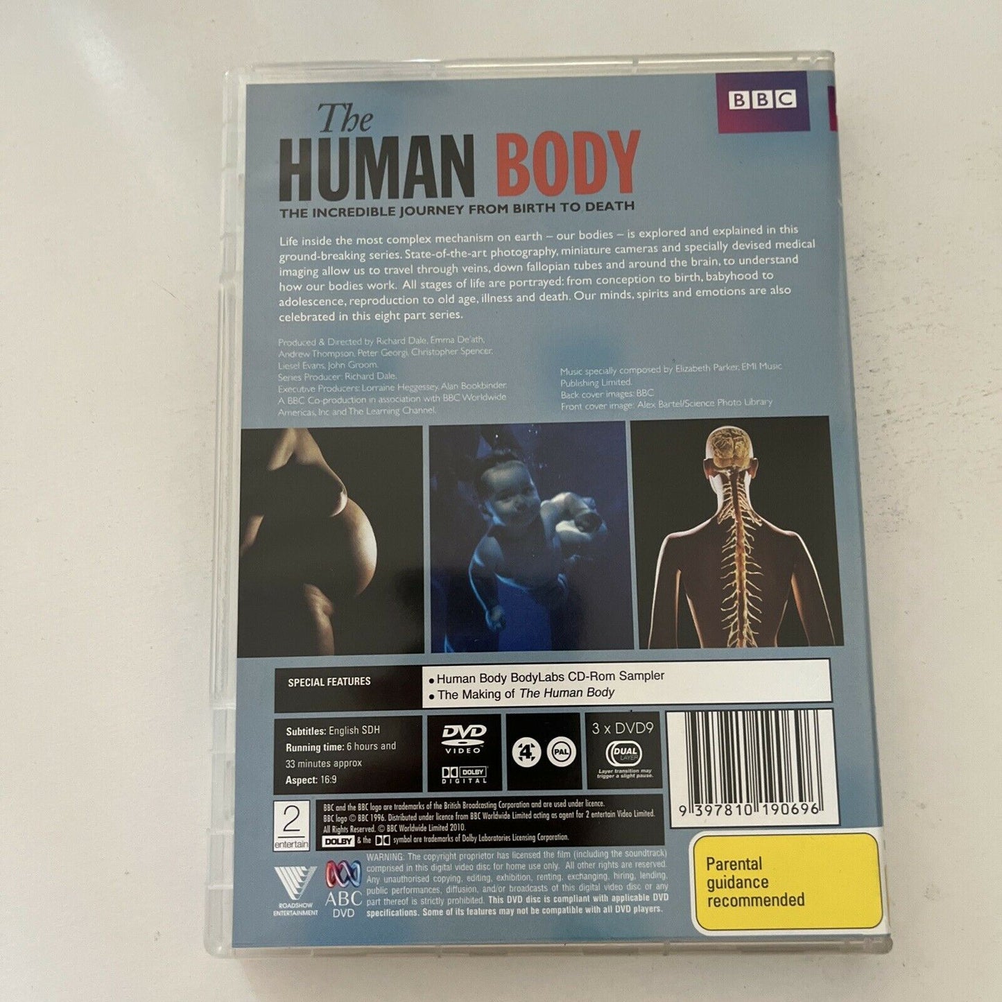 The Human Body (DVD, 1998, 3-Disc) Robert Winston. Region 4