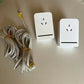 2x D-Link DHP-P308AV Powerline Adapter Ethernet Cables