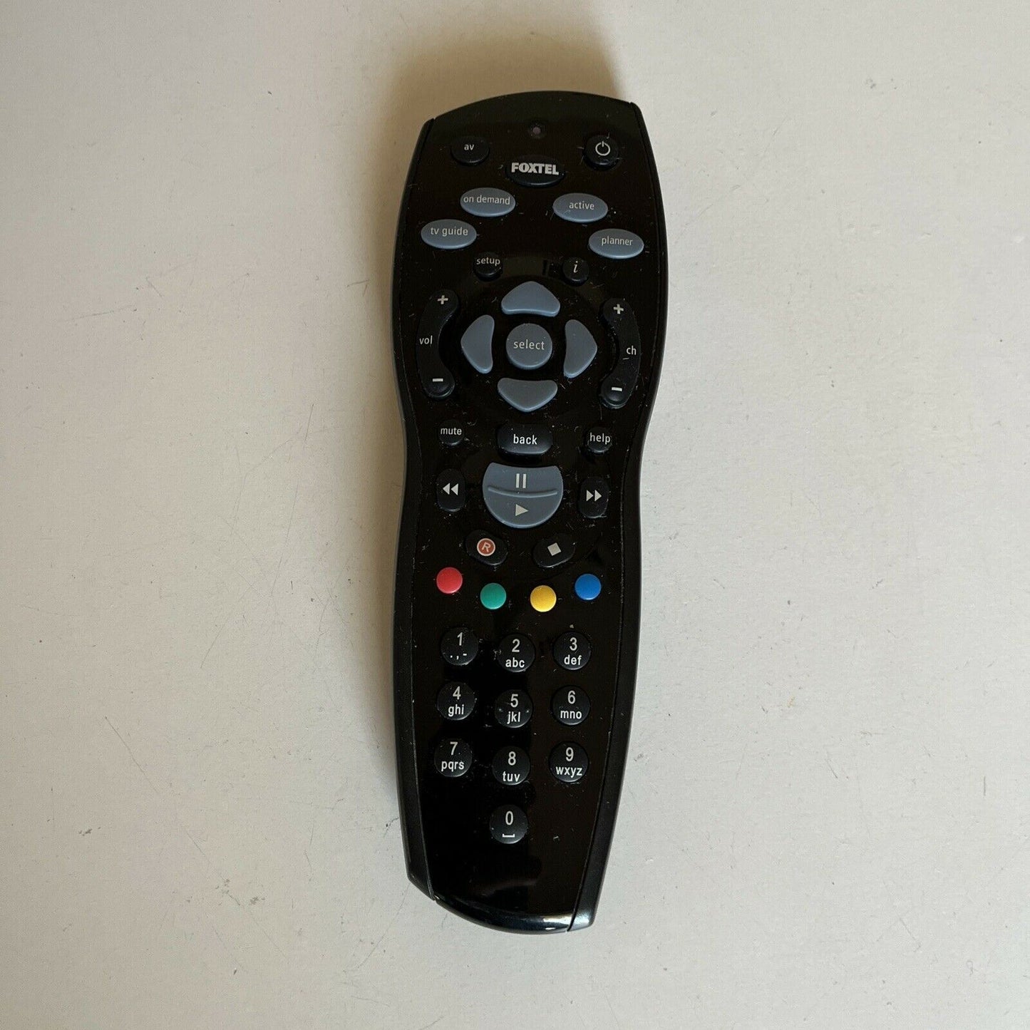 Genuine FOXTEL iQ2 Remote Control - Black