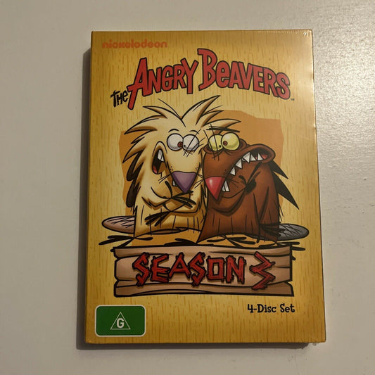 *New Sealed* The Angry Beavers - Season 3 (DVD, 1996, 4-Disc) Region 4