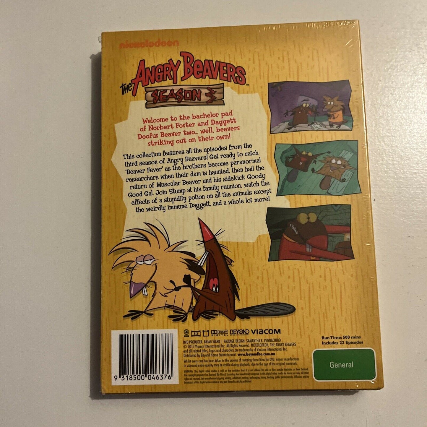 *New Sealed* The Angry Beavers - Season 3 (DVD, 1996, 4-Disc) Region 4