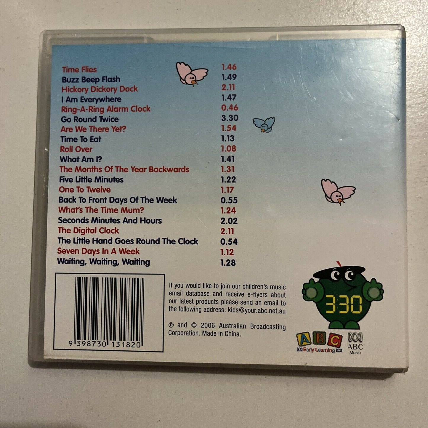 Hickory Dickory Dock - Songs For Telling The Time (CD, 2006) ABC For Kids
