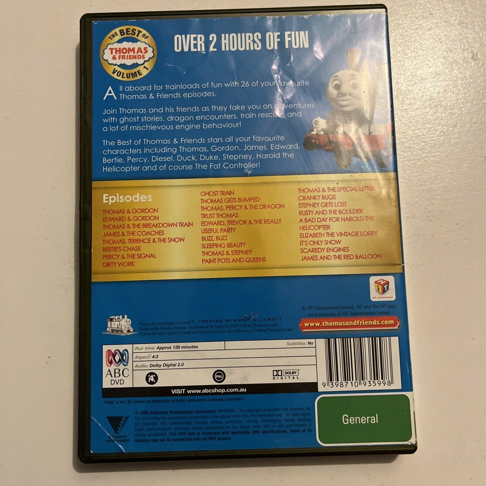 The Best Of Thomas & Friends - Volume 1 (DVD, 2009) Region 4 – Retro Unit