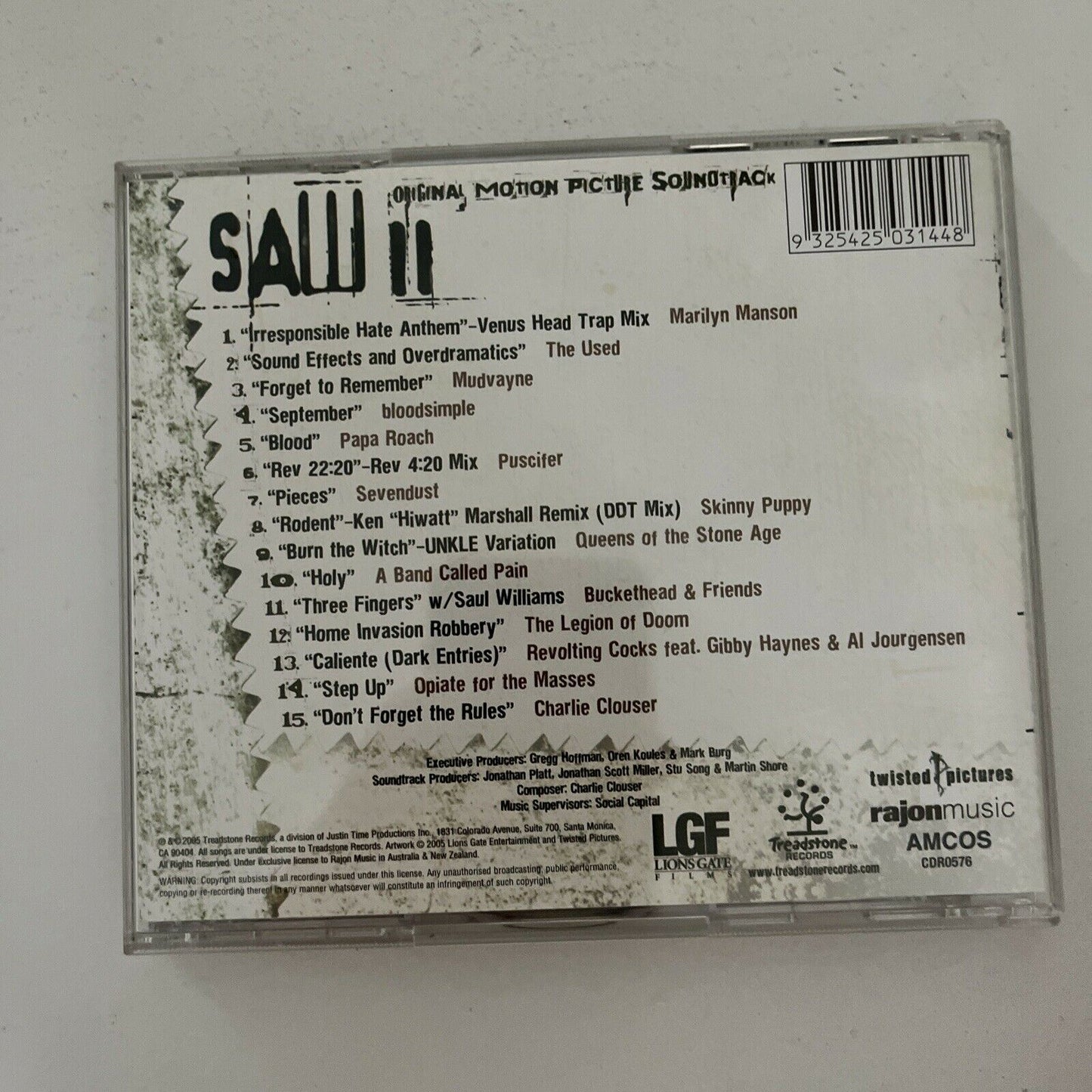 Saw 2 - Original Motion Picture Soundtrack (CD, 2006)