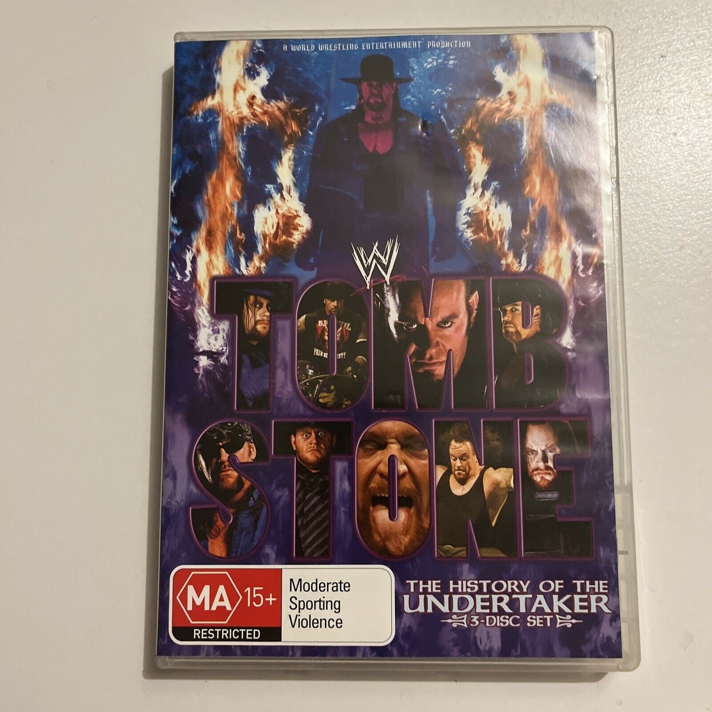 WWE - Tombstone - The History Of The Undertaker (DVD, 2004, 3-Disc) Region 4