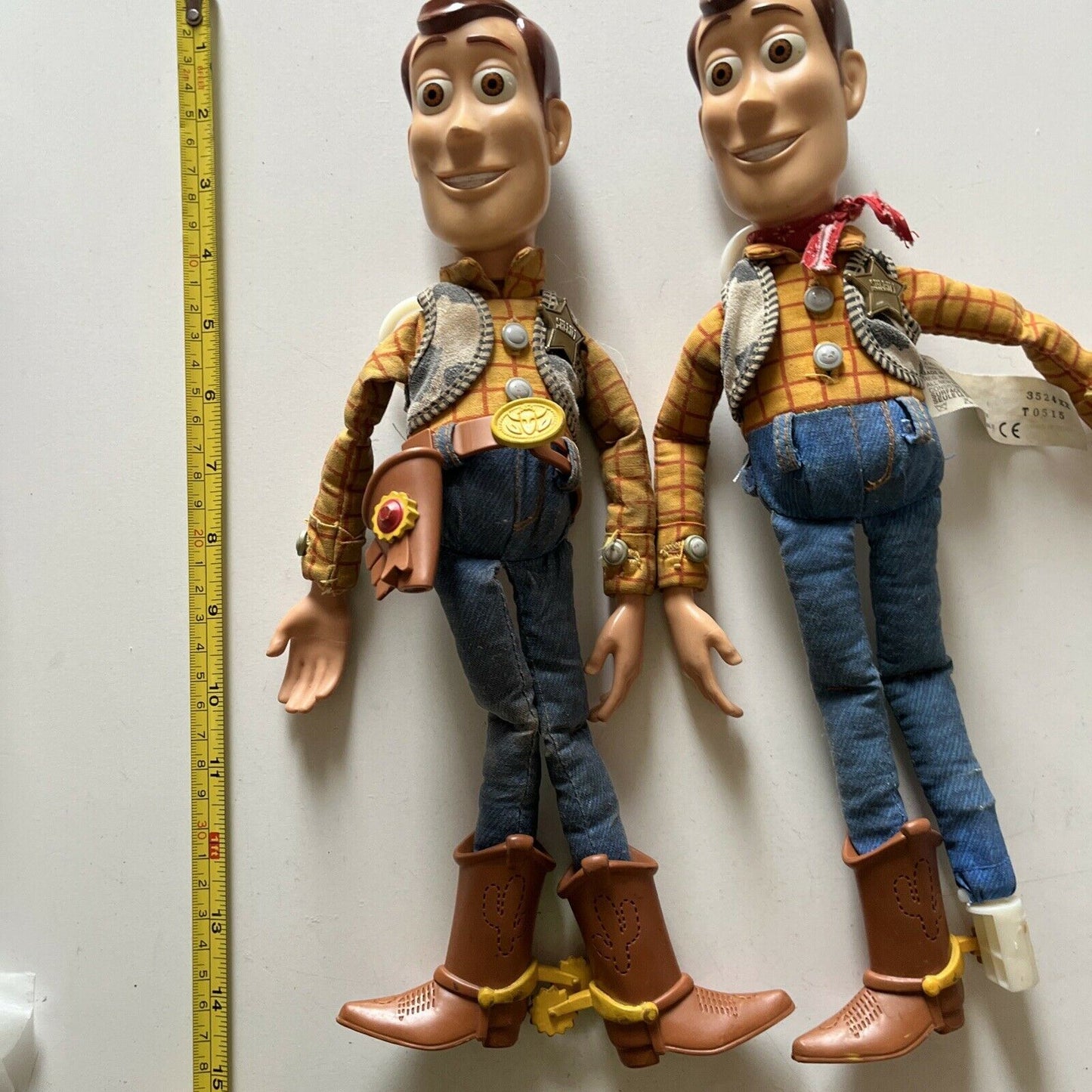 2x Woody Toy Story Talking Figure 13" Disney Pixar Mattel