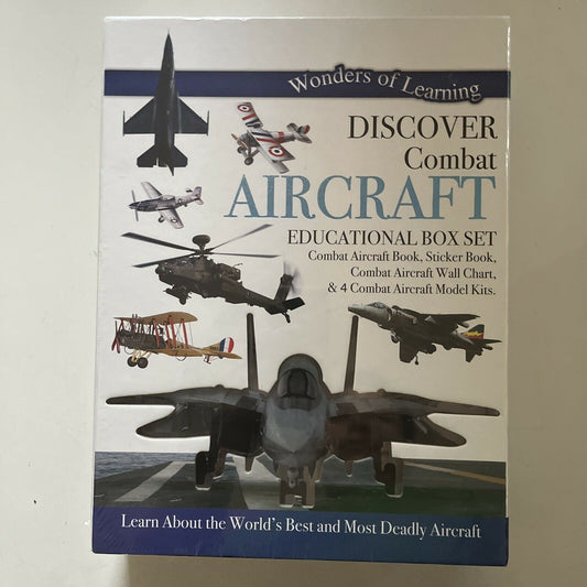 *New Sealed* Wonder of Learning Box Set Discover Combat Aircraft by Lake Press