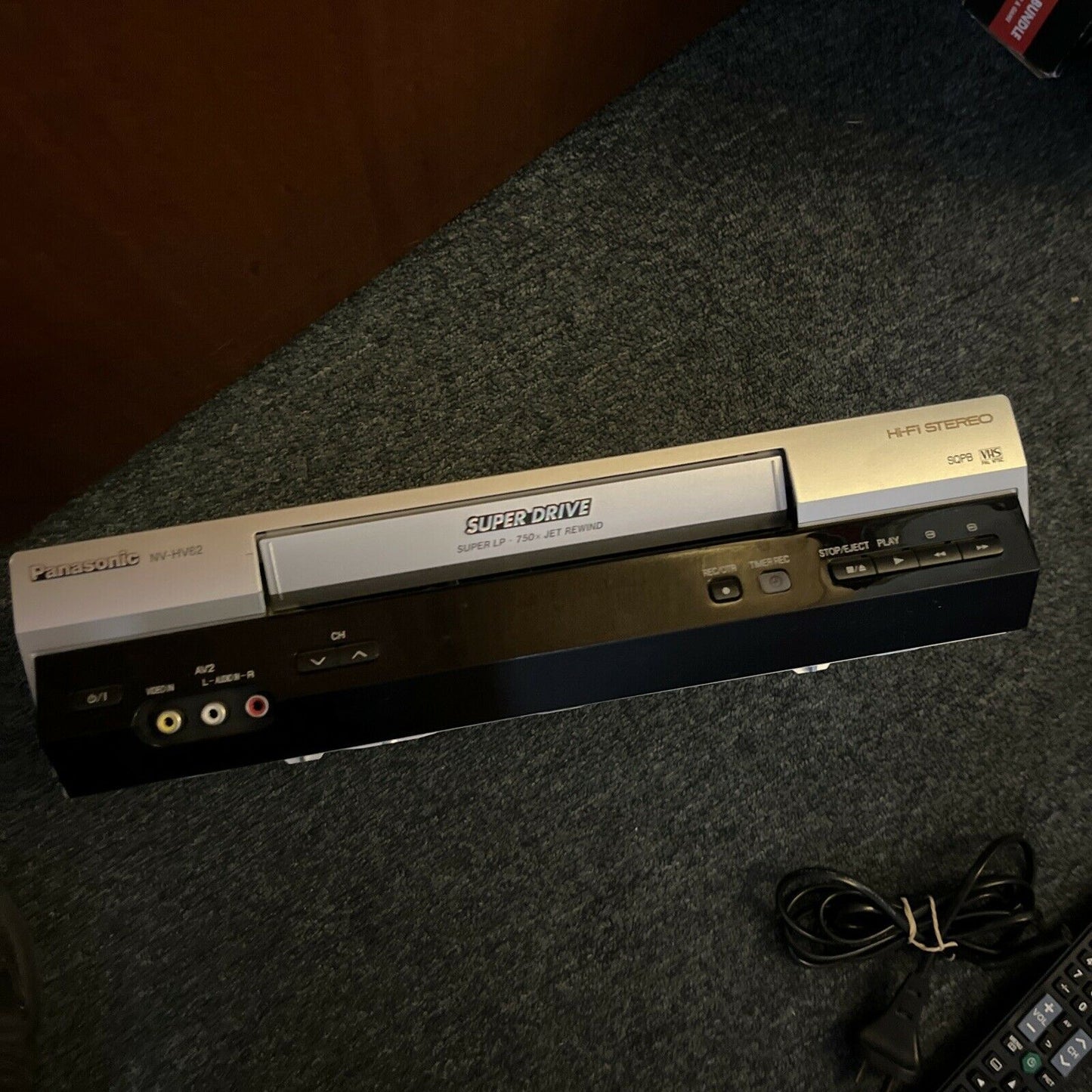 Panasonic NV-HV62 VCR Recorder VHS PAL/NTSC Playback With Remote