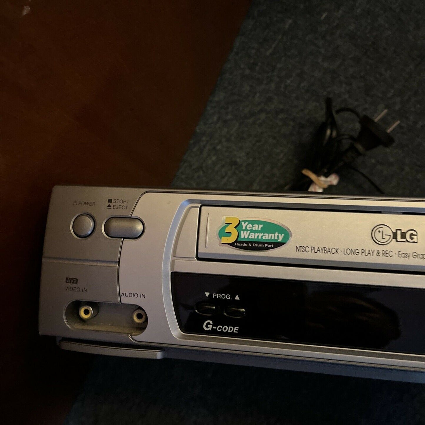 LG BC483W Video Cassette Recorder VCR NTSC/PAL Playback With Remote