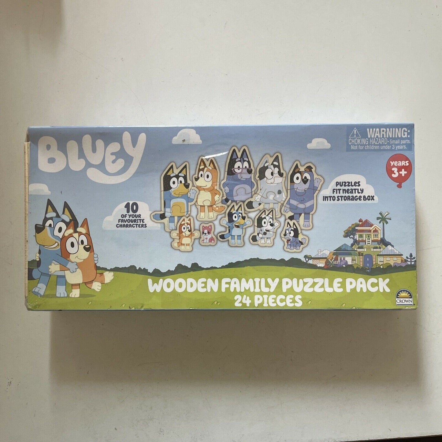 *New Sealed* Bluey Wooden Puzzle Pack 24 Pieces