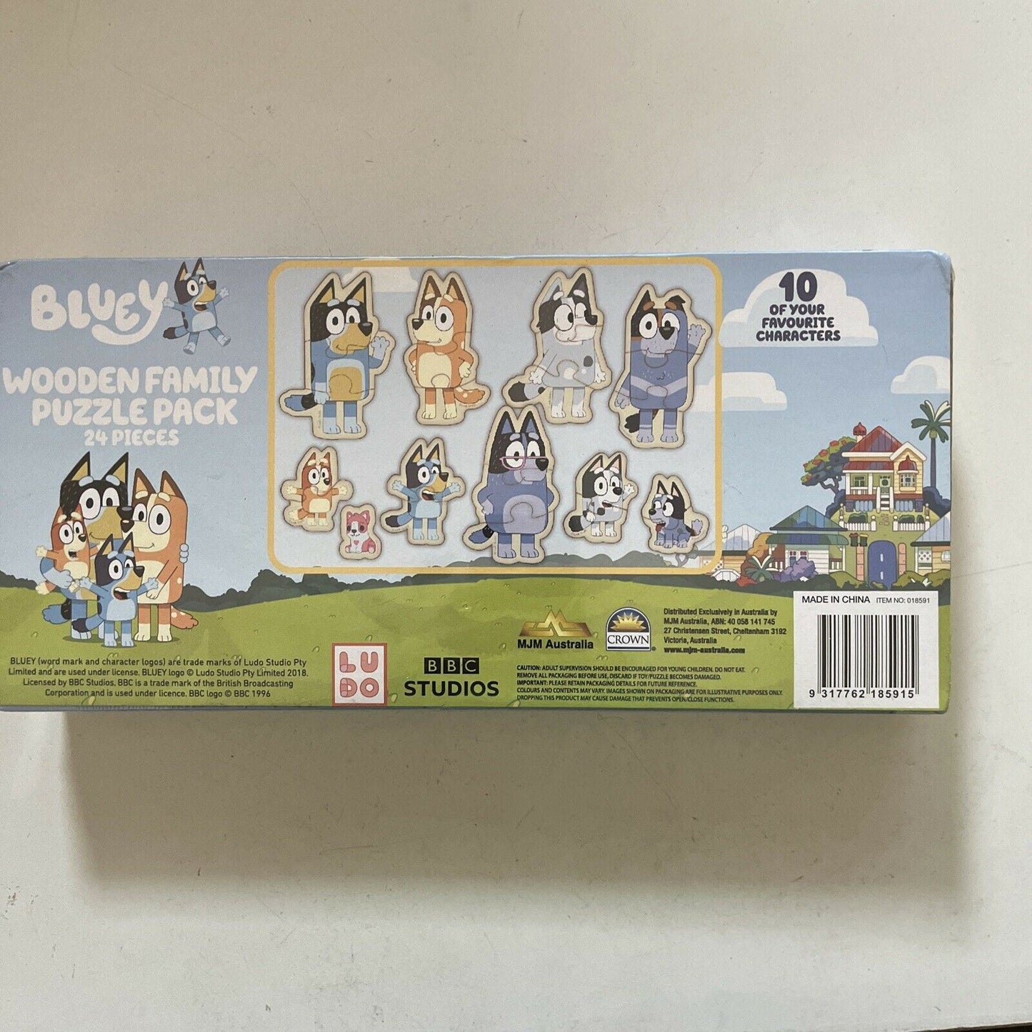 *New Sealed* Bluey Wooden Puzzle Pack 24 Pieces