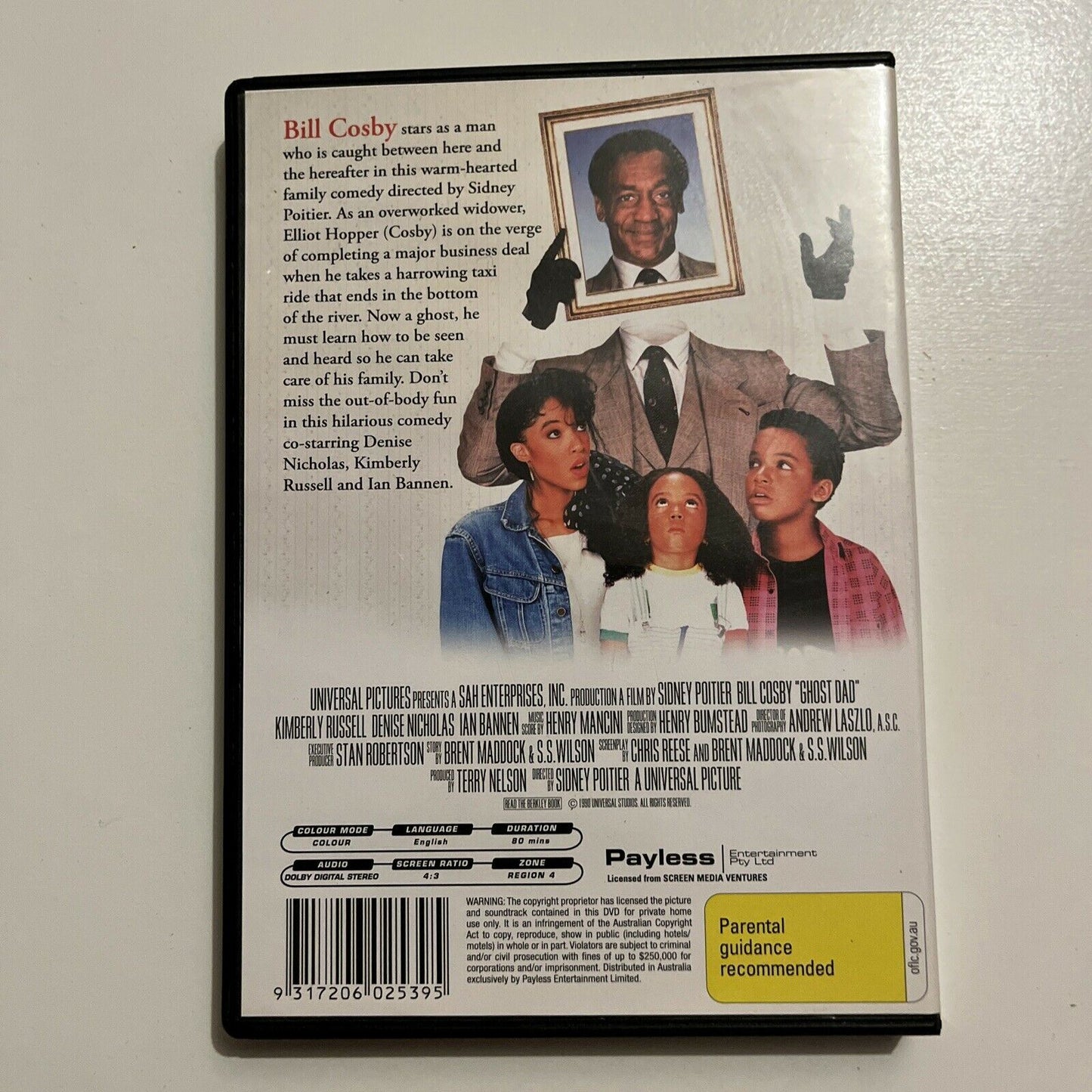 Ghost Dad (DVD, 1990) Bill Cosby, Kimberly Russell. Region 4