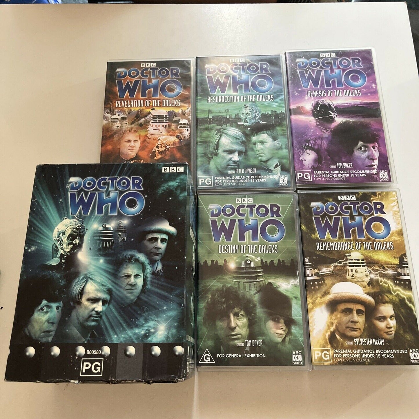 Doctor Who - The Davros Collection (VHS, 1988, 5-Tape) PAL