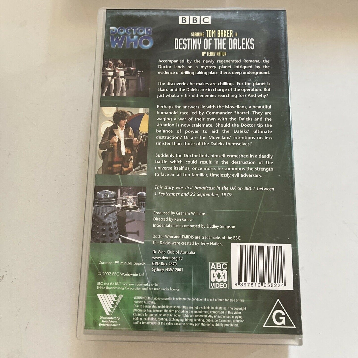 Doctor Who - The Davros Collection (VHS, 1988, 5-Tape) PAL