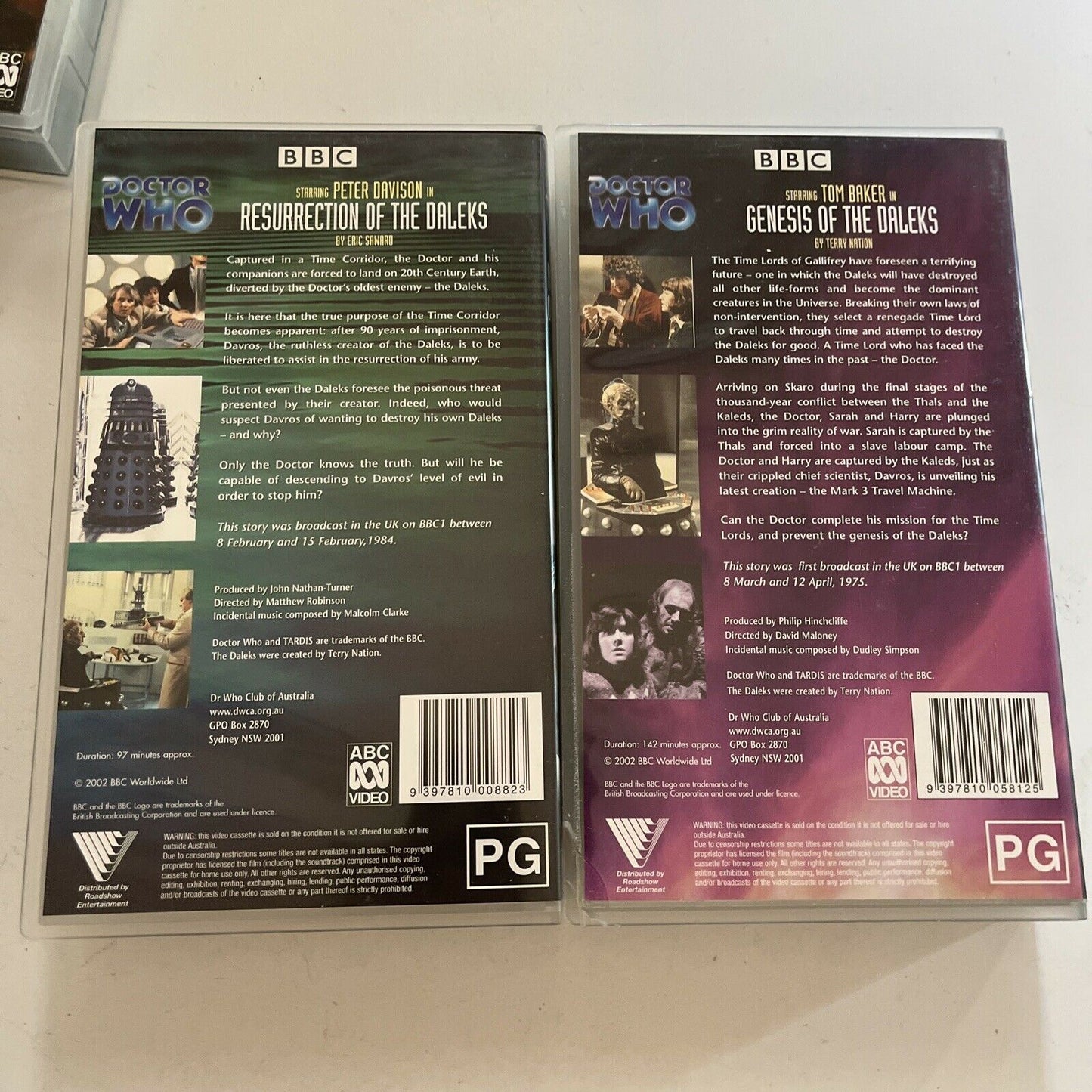 Doctor Who - The Davros Collection (VHS, 1988, 5-Tape) PAL