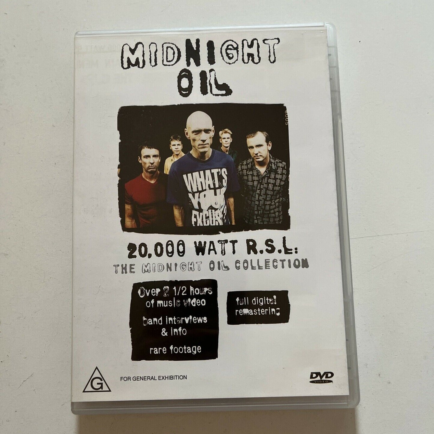 Midnight Oil - 20,000 Watt R.S.L. The Midnight Oil Collection (DVD, 1998)