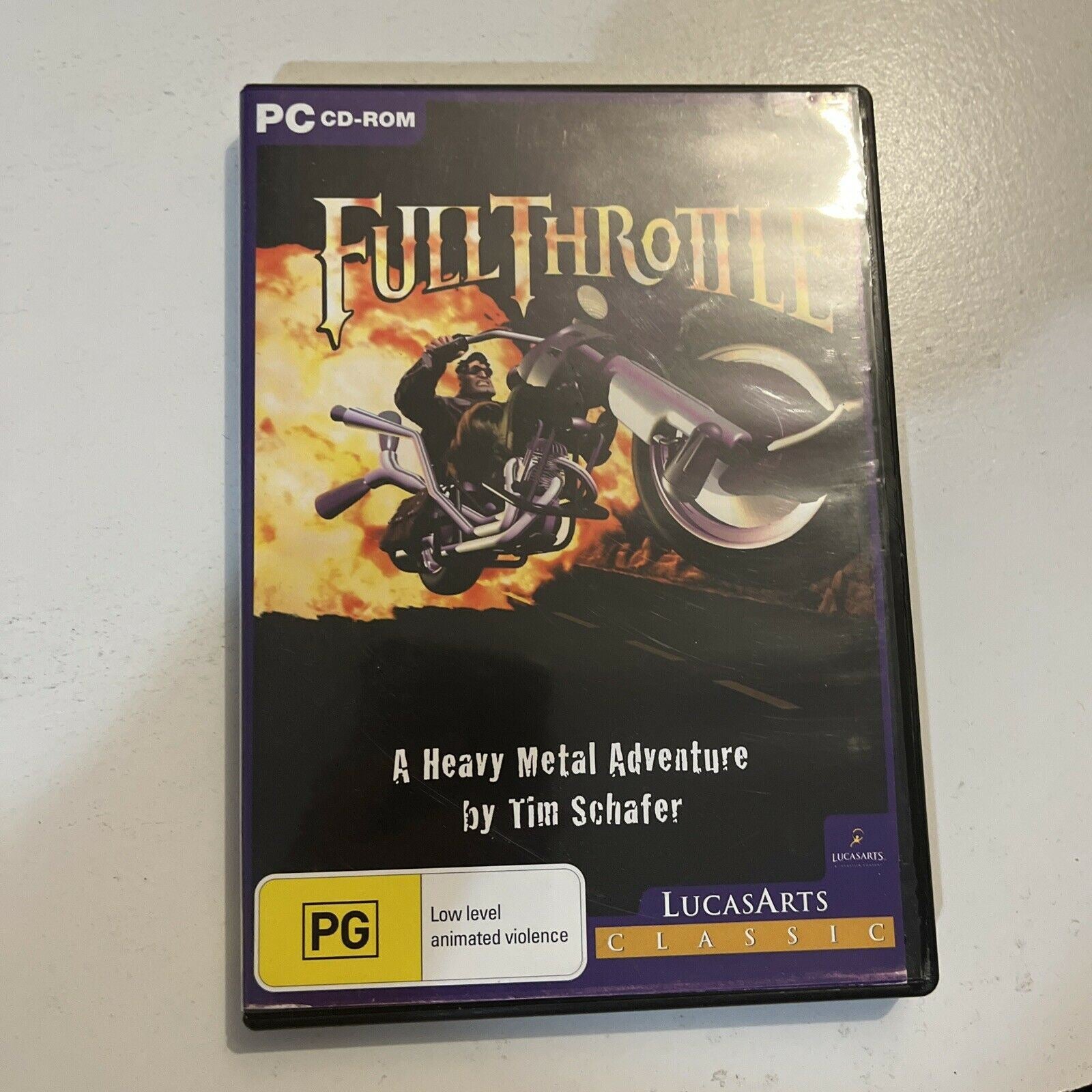 Full Throttle - A Heavy Metal Adventure (PC CD ROM 1995) Win 95/98/XP/ –  Retro Unit