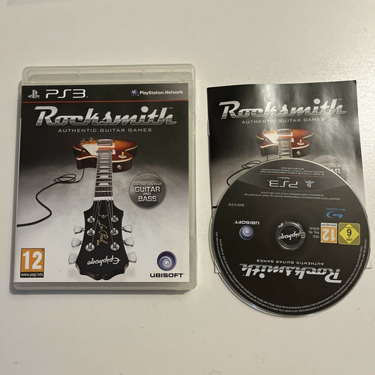 Rocksmith Authentic Guitar Games PS3 PlayStation 3 Game With Manual