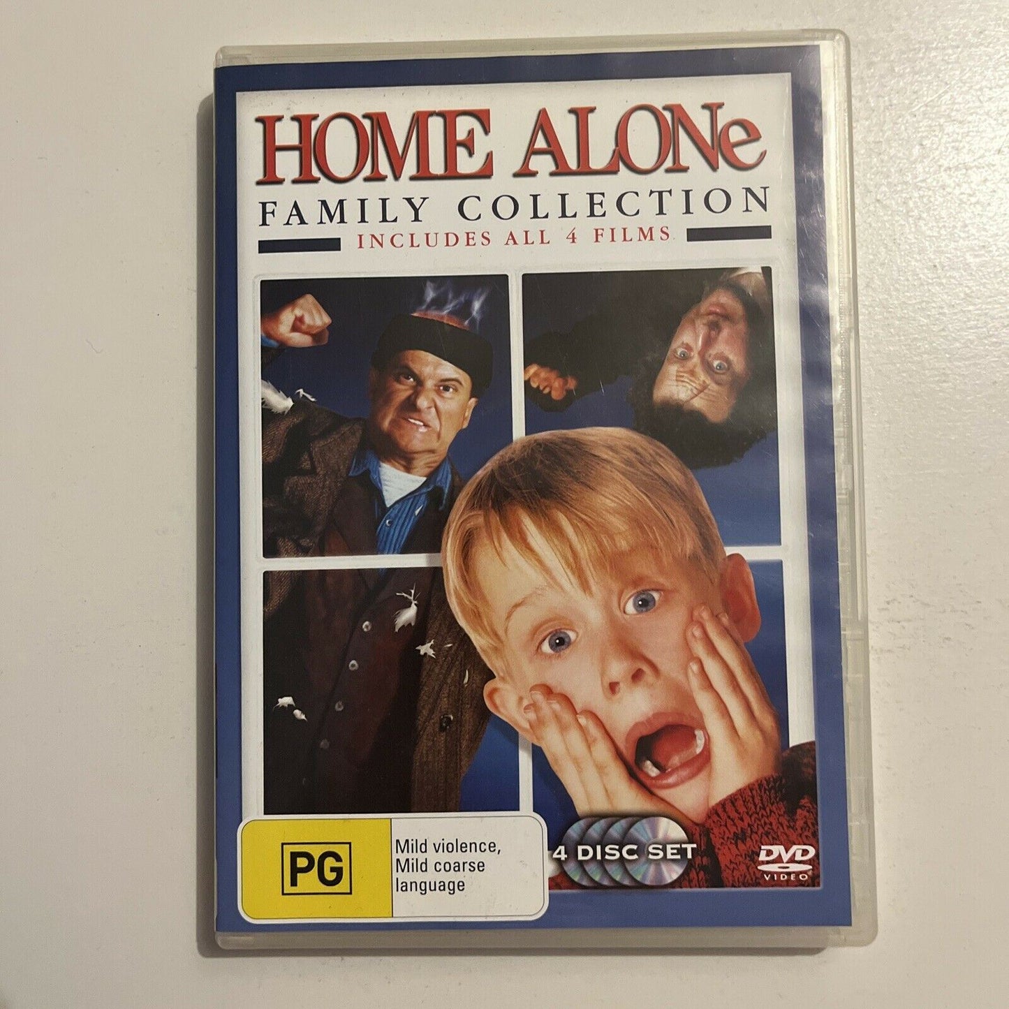 Home Alone 1,2,3,4 Family Collection (DVD, 1998, 4-Disc) Region 4